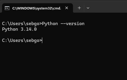 Versión de Python en CMD